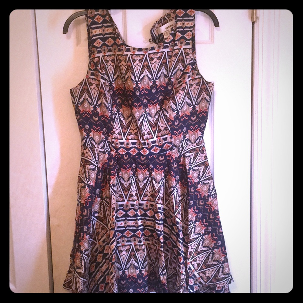 Tribal Print Mini Dress